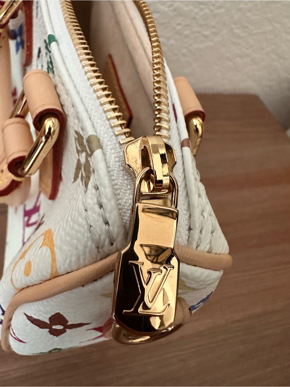 Louis Vuitton White Multicolor Nano Speedy - Picture 5 of 10